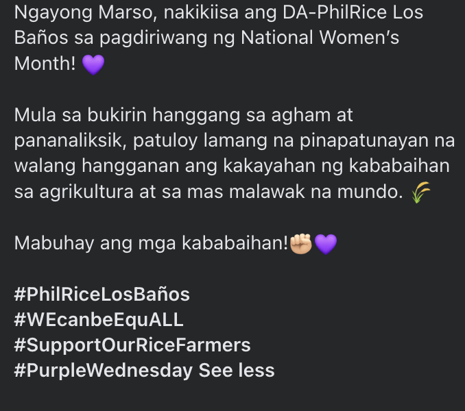 National Women's Month post