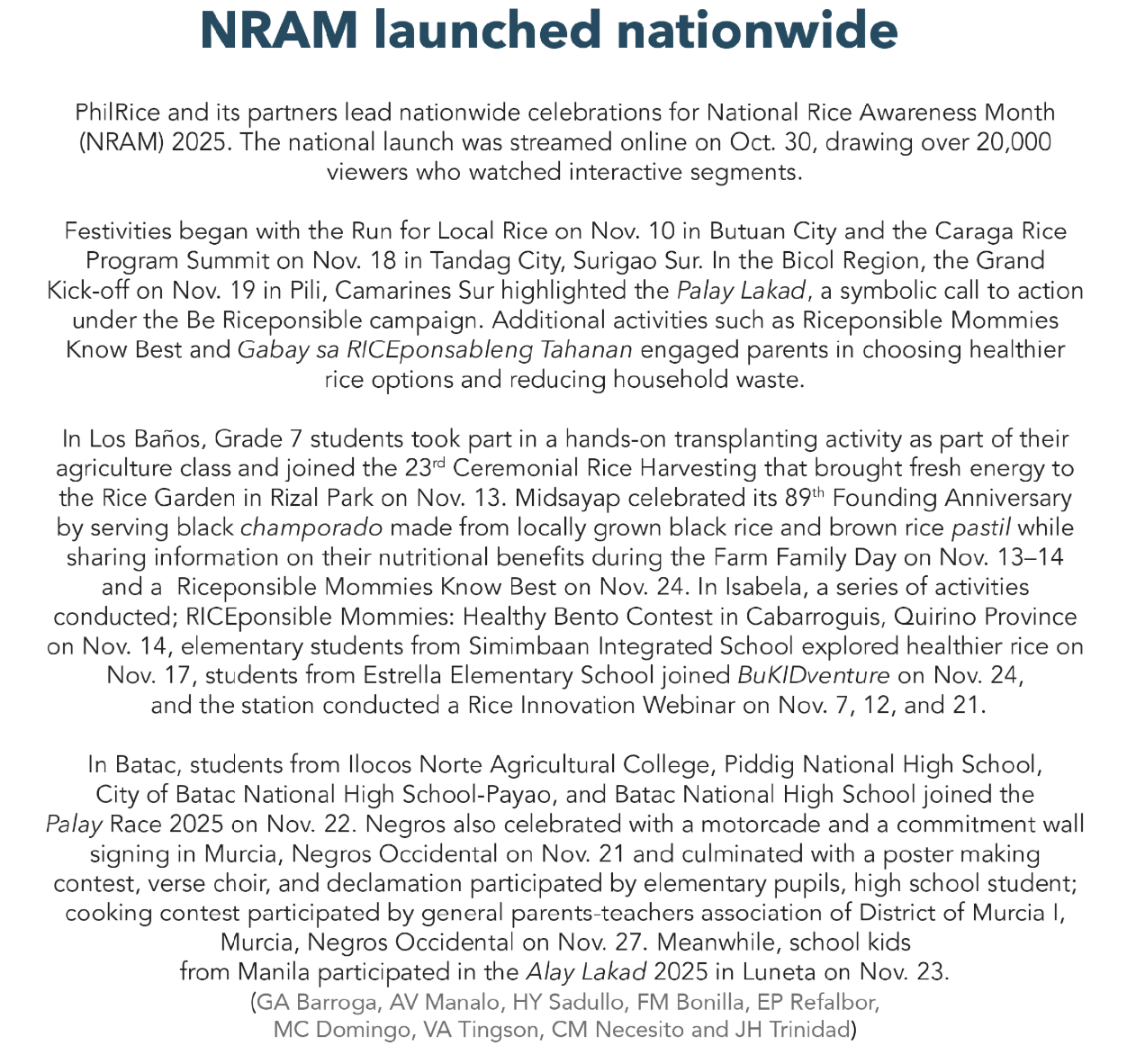 NRAM launched nationwide