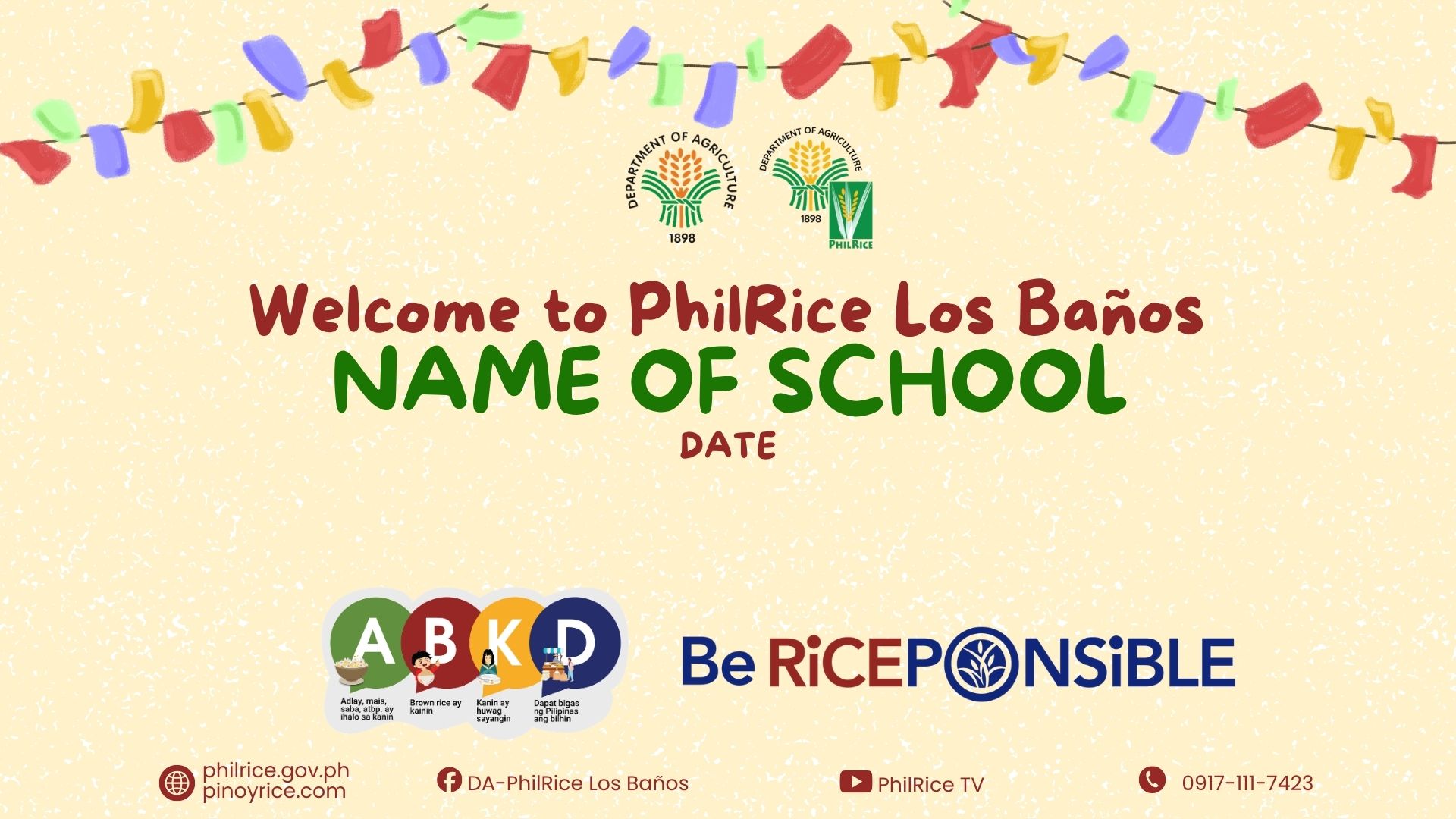 Welcome to PhilRice Los Baños template